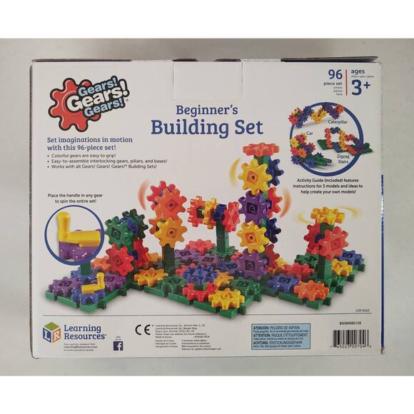 Learning Resourses- Gears! Gears! Gears! Beginner's Building Set- 96 pc - Age 3+ - Picture 2 of 13